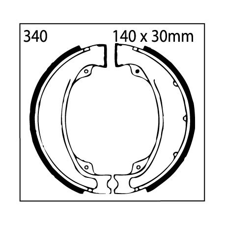 Frenos de Tambor 340 EBC