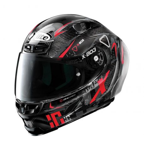 Casco X-803 RS Ultra Carbon Darko 37 Ngo/Rjo