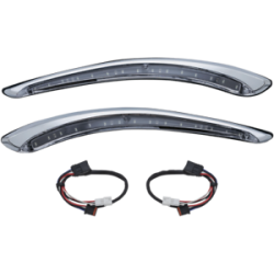 Luces Direc LED RUN/TURN SEQUENTIAL BAT LASHES cromo H-D 7131 Kuryakyn