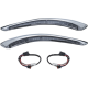Luces Direc LED RUN/TURN SEQUENTIAL BAT LASHES cromo H-D 7131 Kuryakyn
