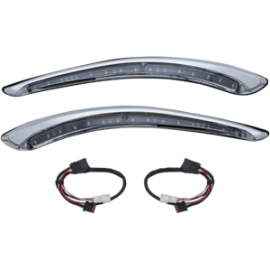 Luces Direc LED RUN/TURN SEQUENTIAL BAT LASHES cromo H-D 7131 Kuryakyn