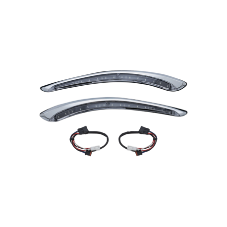 Luces Direc LED RUN/TURN SEQUENTIAL BAT LASHES cromo H-D 7131 Kuryakyn