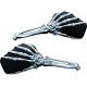 Espejos SKELETON HAND ngo/cromo (par) Multi-Fit 1759 Kuryakyn