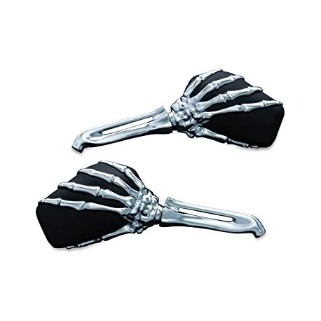 Espejos SKELETON HAND ngo/cromo (par) Multi-Fit 1759 Kuryakyn