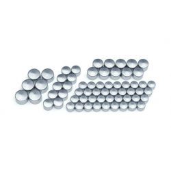 Kit Tapas Tornillos cromo modelos M8 H-D 2464 Kuryakyn