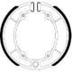 Zapata Tambor [506]  Ital FT125Clas  DS125  Yam YBR125C del/tras  YB125 tras