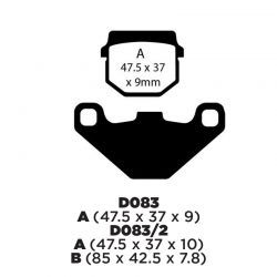 Balata de Disco FA083. Suzuki AN125HK del MF