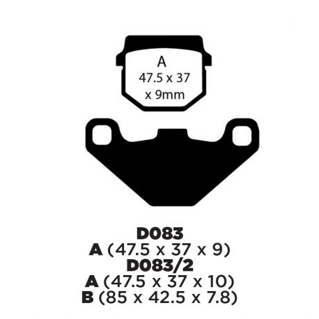 Balata de Disco FA083. Suzuki AN125HK del MF