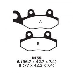 Balata de Disco FA135. Suzuki EN125-2A del MF