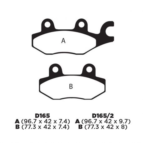 Balata de Disco FA165. Italika FT150. Honda CBX250. Yamaha YS250Fazer del MF