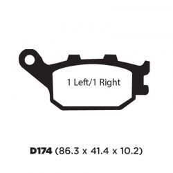 Balata de Disco FA174. Honda CBR600. Suzuki DL650. Yamaha R6 tras MF