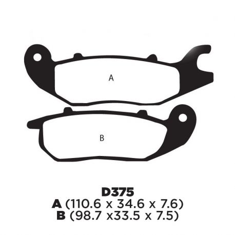 Balata de Disco FA375. Honda CBF150 Invicta del MF