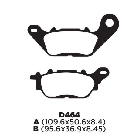 Balata de Disco FA464. Yamaha YBR125R. YBR250. R15 del MF