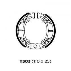 Balata de Tambor 303. Italika CS125. FT125 Delivery. FT150 Delivery del - tras MF