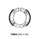 Balata de Tambor 304. Honda Wave 100. C90STX del - tras. Honda C100Biz. Italika AT110 tras MF