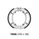 Balata Tambor 506. Ital FT125Clasica. DS125. Yamaha YBR125C del-tras. Yamaha YB125. BWs100 tras MF