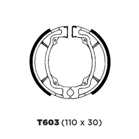 Balata de Tambor 603. Suzuki AX100 del - tras MF