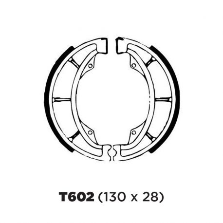 Balata de Tambor 602. Suz EN125HU del-tras. Bajaj Discover125. Avenger220. Suz GN125 tras MF