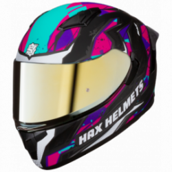 Casco Obsidian Blaze Ngo/rosa Hax