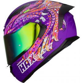 Casco Obsidian  Slayer Purpura Mate Hax