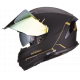 Casco Force Ngo/oro cromado Hax