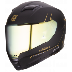 Casco Force Ngo/oro cromado Hax