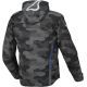 Chamarra Riggor Camuflaje gris negro/ Azul Macna