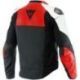 Chamarra de Piel Sportiva Ngo/Rjo lava/ Bco