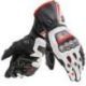 Guantes de Piel Full Metal 6 Ngo/Bco/ Rjo lava