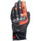 Guantes de Piel Carbon 4 cortos Ngo/ Rjo fluo